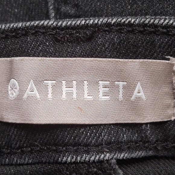 Athleta Ultra Skinny Sculptex Zip Ankle Carbon Wash Black Jeans    Size 10T - Picture 9 of 11